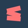 Film and TV Charity logo - coral on navy